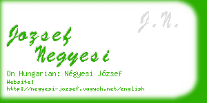 jozsef negyesi business card